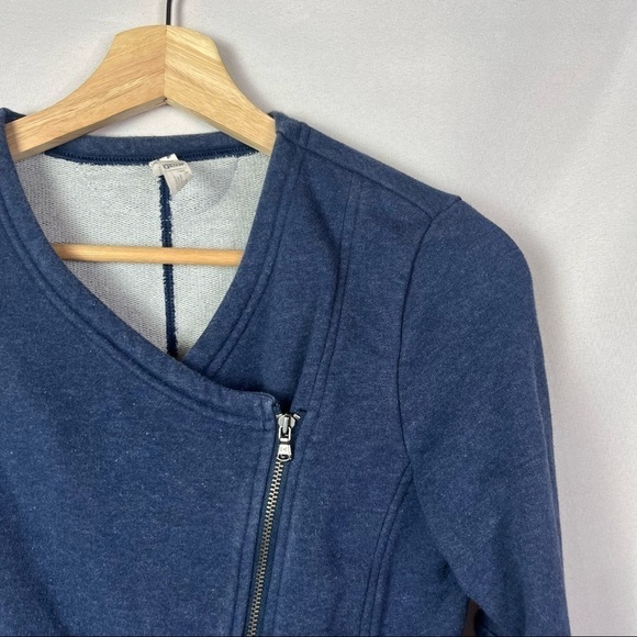Under Armour Blue Uptown Moto Studio Terry Athletic Jacket S - Picture 3 of 5